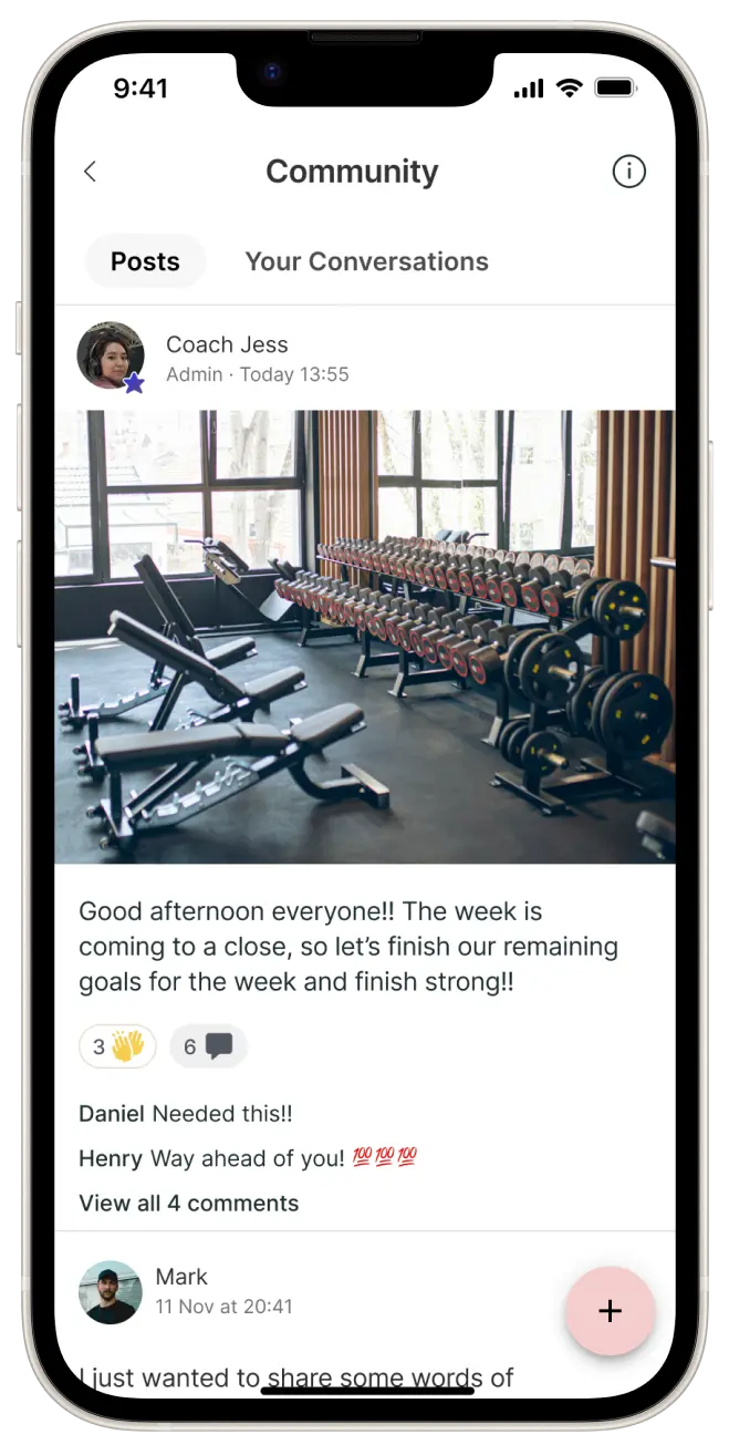 Pitalifts community app page