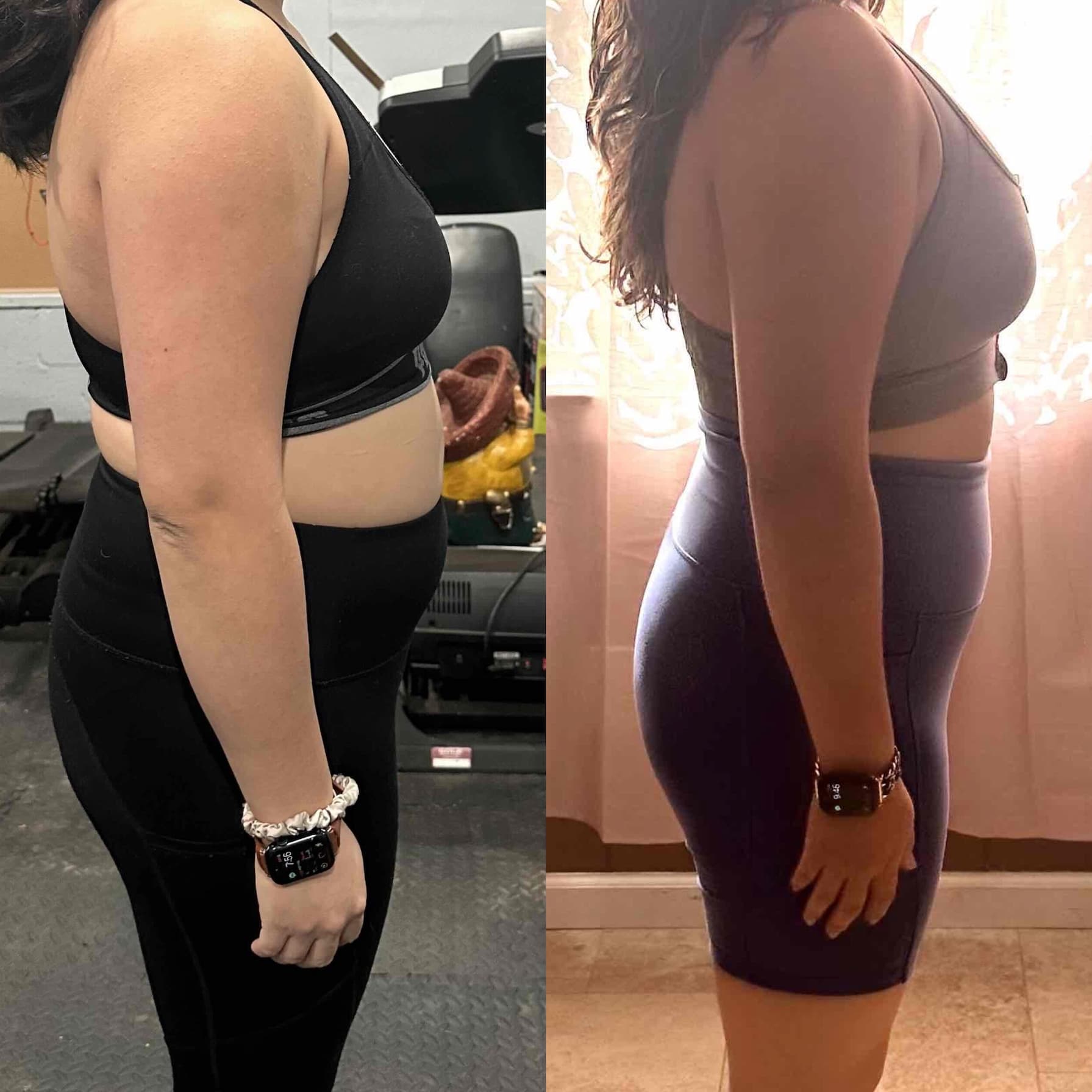Woman who has lose weight using Pitalifts fitness coaching program.
